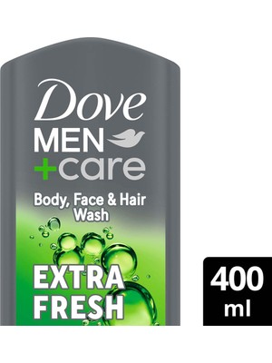 Dove Men +Care Duş Jeli Body, Face&hair Extra Fresh 400 ml