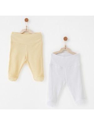 Andywawa Bebek Patikli Pantolon 2 Pcs Footed Pants Jacquard Specıal Modal
