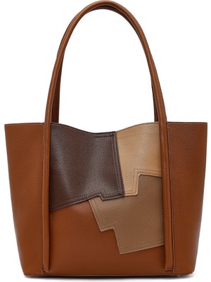 Derimod Kadın Taba Baskılı Omuz Çantası 26PBD272514