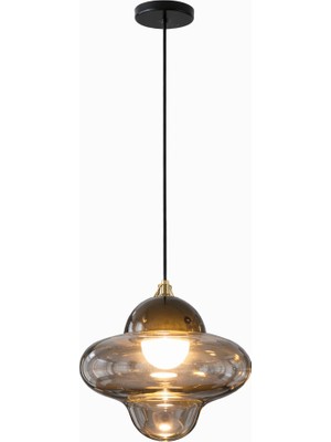 Noya Lighting Tekli Sarkıt Avize - Modern Avize Modelleri - LED Avize - Ledli Cam Avize 20CM