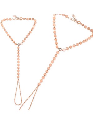 Tienda Elegante ​Gümüş Rose Pullu Şahmeran