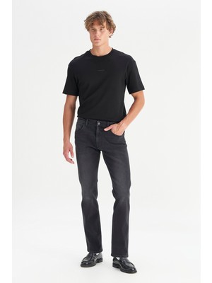 Wrangler MW15Q01358 Antrasit Erkek Pamuklu Straight Fit Greensboro Denim Jean Kot Pantolon