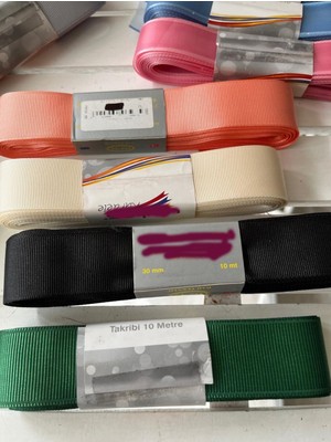 Helvacıoğlu Çikolata Stokları Eritiyoruz, Grogren Kurdeleler, 3 cm Eninde, 10 Metre