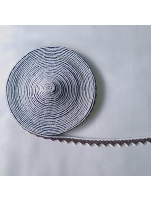 Velora Ince Kalp Motifli Şerit Nakış Modeli | Nakış Aksesuar (Kahverengi)