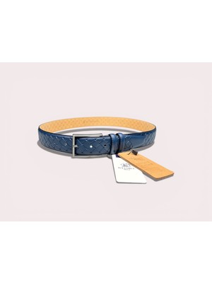 İstanbul Belt Hakiki Deri Erkek Kemer – 3.5 cm – Örgü Desenli Klasik Model