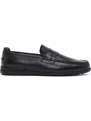 Derimod Erkek Siyah Deri Casual Loafer 26SFD602018