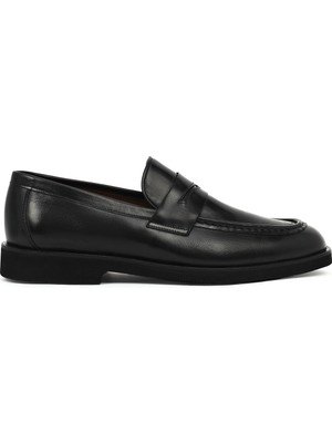 Derimod Erkek Siyah Deri Klasik Loafer 26SFD601818