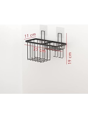 Velora Tekno-Tel Yapışkanlı Tek Katlı Sabunluk Raf ST309