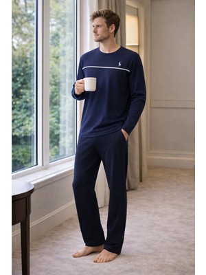 Polo Republica Uzun Kol Erkek Pijama Takım 3406
