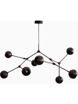 101 Copenhagen Drop Chandelier Globe 5m Ayarlanabilir, Metal Küre Dekoratif Tasarım Avize