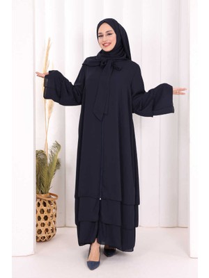 Bym Fashion Hac Umre Ferace Şal Hediye   7052 Lacivert