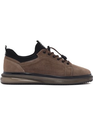 Derimod Erkek Vizon Kalın Tabanlı Süet Deri Sneaker 26SFD640810