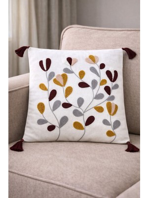 Onaltı Tekstil Punch Kırlent Kılıfı 2 Adet