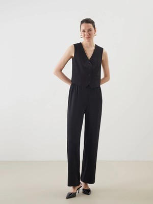 Lc Waikiki Yeni Sezon Beli Lastikli Desenli Kadın Pantolon