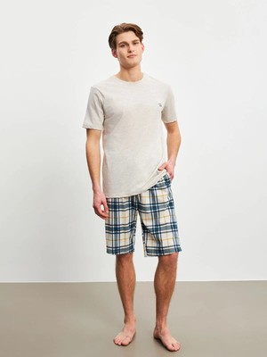 Lc Waikiki Yeni Sezon Standart Kalıp Erkek Şortlu Pijama Takımı