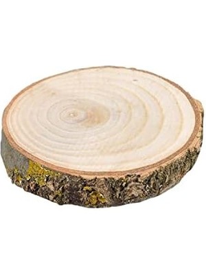 Velora Ahşap Bardak Altlığı Yuvaylak Ağaç Bardak Altlığı Doğal Ağaç Çap 9-10 cm