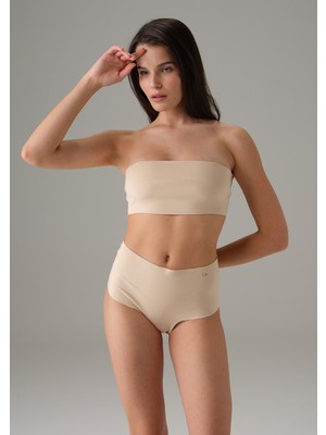 Beruflic Kadın Ten Dikişsiz Yüksek Bel Marka Baskılı Slip 7003
