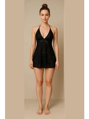 Beruflic Dantel Gecelik Takımı V2407