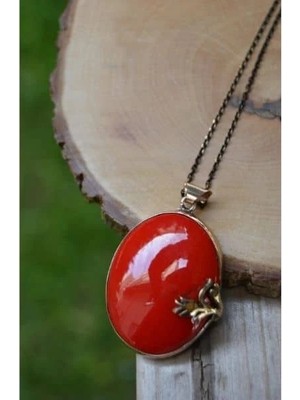 Stoneage El Yapımı Çini Bayan Kolye