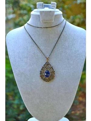 Stoneage RF03121  Safir Taşlı Otantik Kadın Kolye