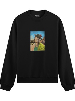 The Lucid Lab Walter White / Heisenberg Oversize Sweatshirt - Siyah
