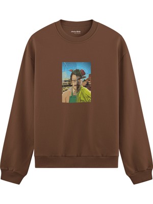 The Lucid Lab Walter White / Heisenberg Oversize Sweatshirt - Kahverengi