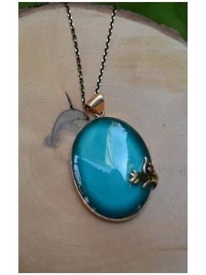 Stoneage El Yapımı Çini Bayan Kolye