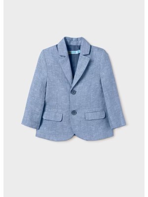 Abel & Lula Erkek Çocuk Keten Ceket-Mavi