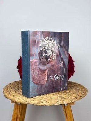 Velora Fotoğraf Albümü 10X15CM 200 Fotoğraf Kapasiteli Renkli Papatya Desenli Anı Albümü