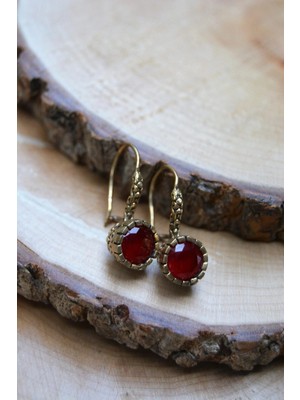 Stoneage F02570 Yakut Taşlı Otantik Küpe