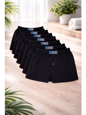 Seher Yıldızı Erkek Penye Boxer 8'li Set