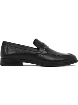 Derimod Erkek Siyah Deri Klasik Loafer 26SFD6015FT