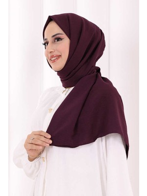 Bym Fashion 2051 Pamuk Caz Şal Mürdüm