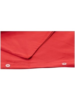 Velora Basic Düz Pamuk Saten Nevresım Takımı, Mavi, Çift Kişilik