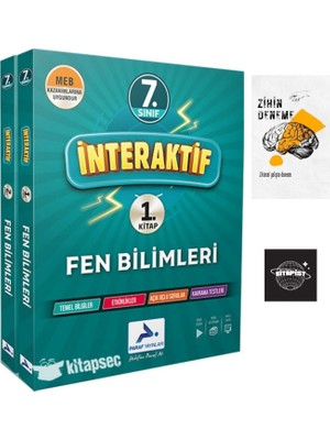 Fenomen Yayınları Paraf Yayınları 7.sınıf Interaktif Fen BİLİMLERİ+ZİHİNDENEME/NO290