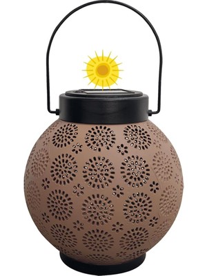 Velora Güneş Enerjili Dekoratif LED Fener / Askılı Bahçe Feneri / Bahçe Dekorasyon Feneri / GT-SL25R