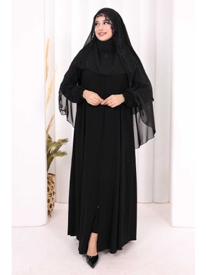 Bym Fashion Dantelli Sufle 6069 Siyah