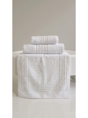 Velora 3'lü Havlu Set-1 Adet El 50X90, 1 Adet Banyo 70X140 1 Ayak Adet 50X70