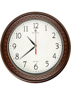 Velora BL-1059 Serisi Klasik Kadran Sessiz Akar 30 cm Duvar Saati Kırmızı