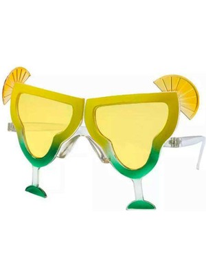 Nuveden Ieg™ Margarita Parti Gözlüğü Sarı Renk 16X8 cm