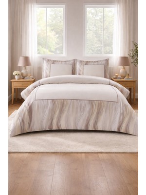 Özdilek Wavelet Battal Boy King Nevresim Takımı - Kahve