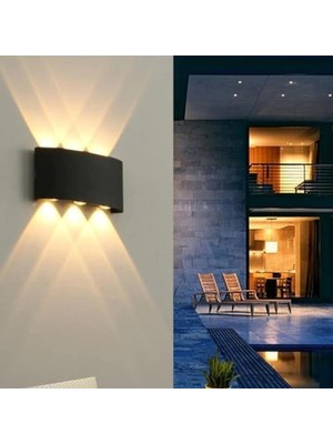 Velora Dekoratif Çift Yönlü Duvar Aydınlatma LED Aplik Duvar Lambası Haiti 10 Watt Desenli Duvar Aplik (Gün Işığı)