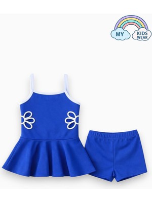 My Kids Wear Kız Çocuk Nakış Detaylı Garson Boy Mayo 5-14 Yaş 12591
