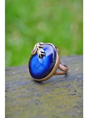 Stoneage El Yapımı Ayarlanabilir Çini Yüzük