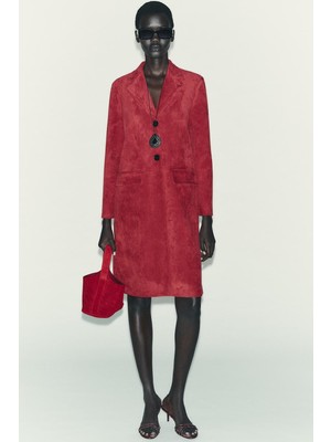 Albucks Zara, Suni Süet Redingot Kaban ABZRA3742