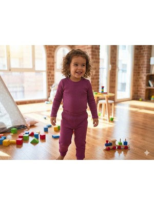 tinytrends %100 Pamuk Kız Zıbınlı Body ve Pantolon 2'li Takım