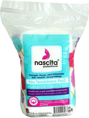 Subutu Yüz ve Göz Temizleme Pedi Pamuk Kare 50 Li Paket