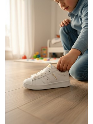 Enoch Çocuk Spor Campüs Ayakkabı Düz Tabanlı Kolay Giyim