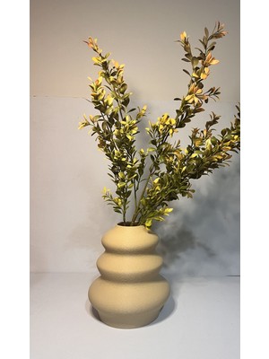 Tasario Modern Delikli Dekoratif Vazo – Minimal Taş Dokulu Tasarım – Salon, Ofis ve Masa Üstü Için Şık Obje