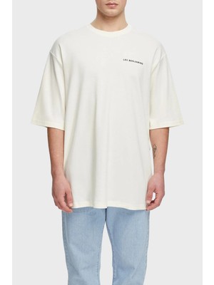 Les Benjamins Oversize Bisiklet Yaka % 100 Pamuk T Shirt Erkek T Shirt LB21SSCORMUOT
